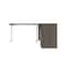 Bestar BESTAR Upstand 72W L-Shaped Electric Standing Desk in bark grey & white 175852-000047 - alternate 9